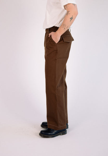 Antique Brown Flared Pants