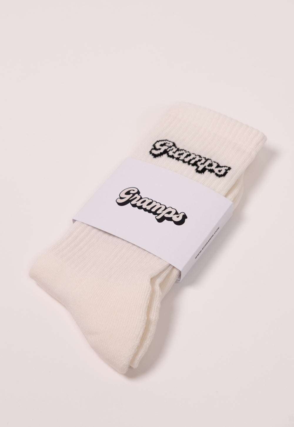 Cream Logo Socks