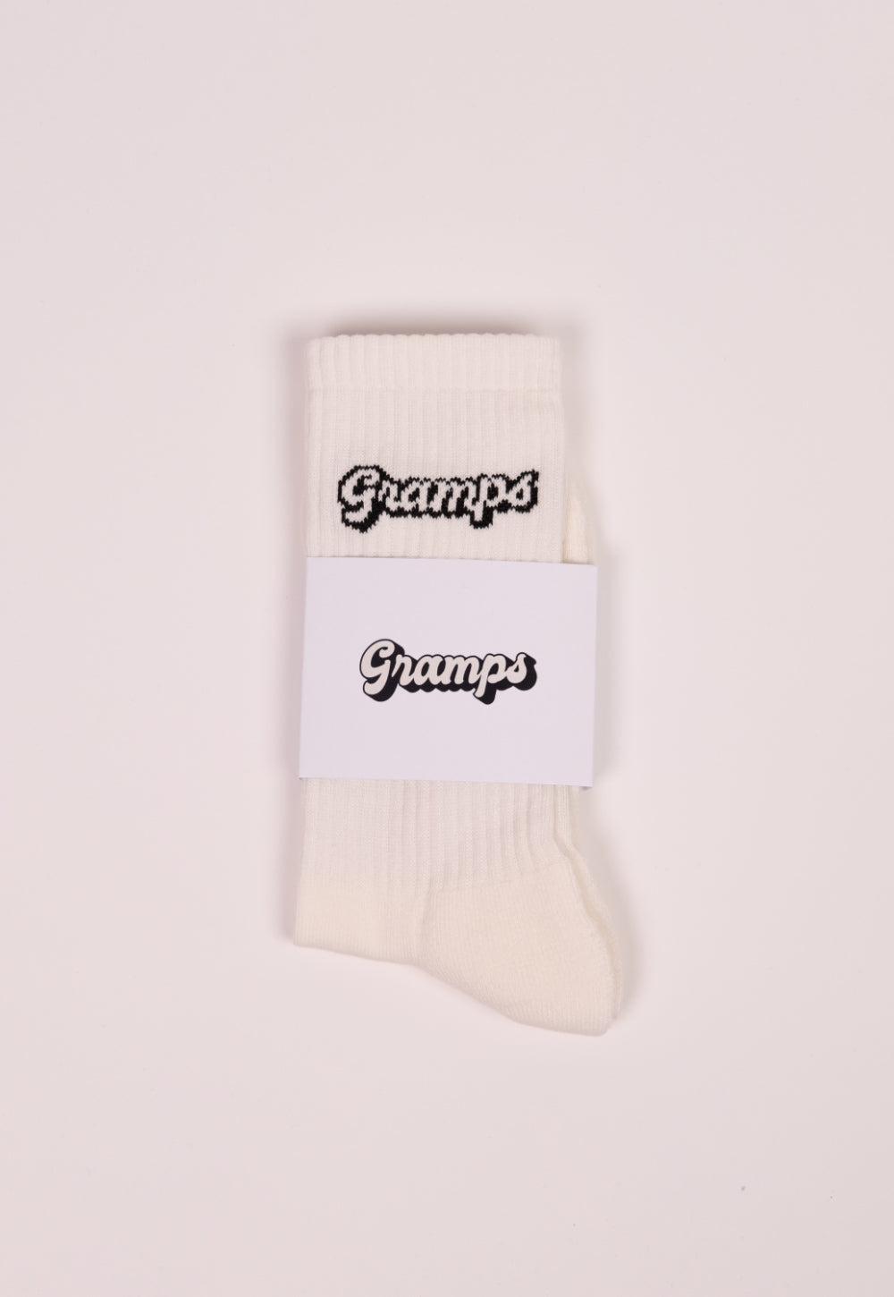 Cream Logo Socks